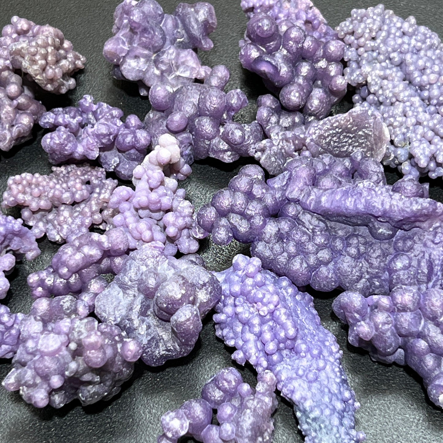 Purple Grape Agate Crystal Clusters (By The Piece Or Gram) Rough Crystals Wholesale