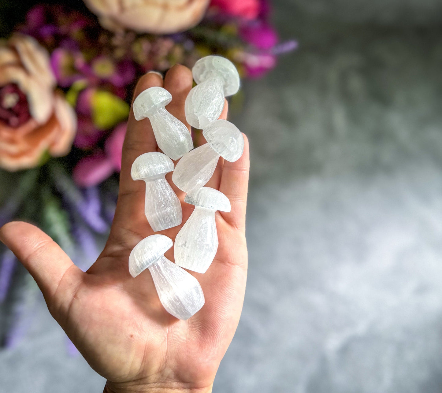 1 3/4" Selenite Mushroom, Crystal Mushrooms