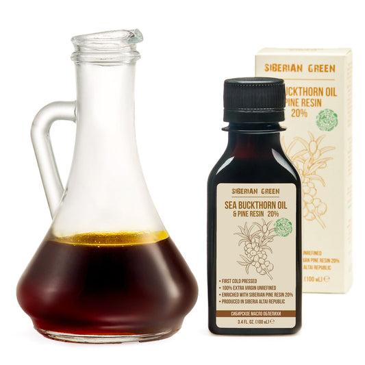 Siberian Sea Buckthorn Oil with Pure Cedar Resin - 100ml