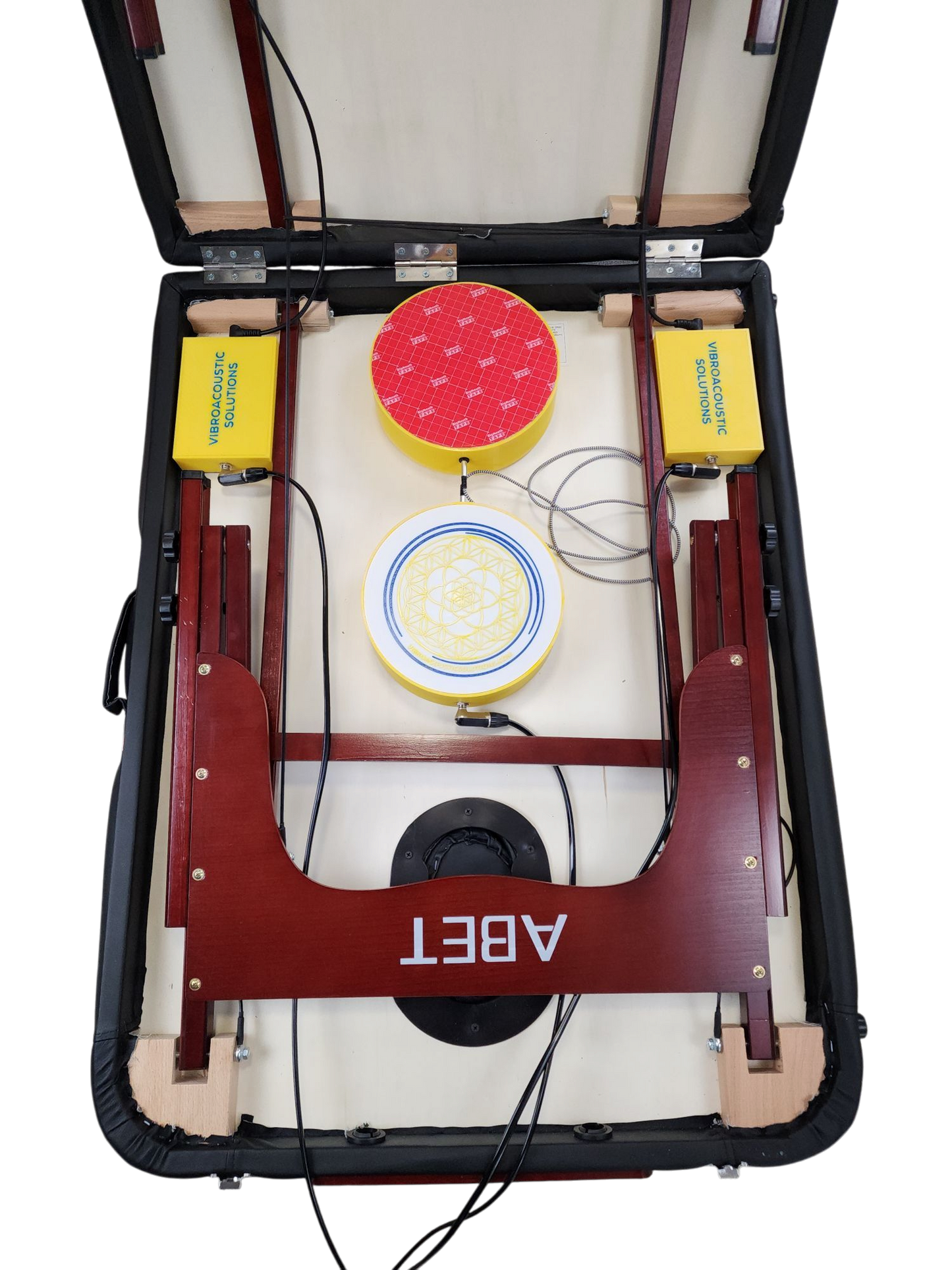Vibroacoustic Therapy Massage Table Attachments with custom Amplifier Bundle