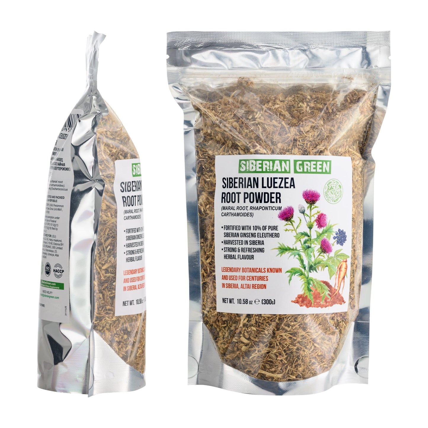 Maral Leuzea Root with Eleuthero Siberian Ginseng - 100% Natural Powder