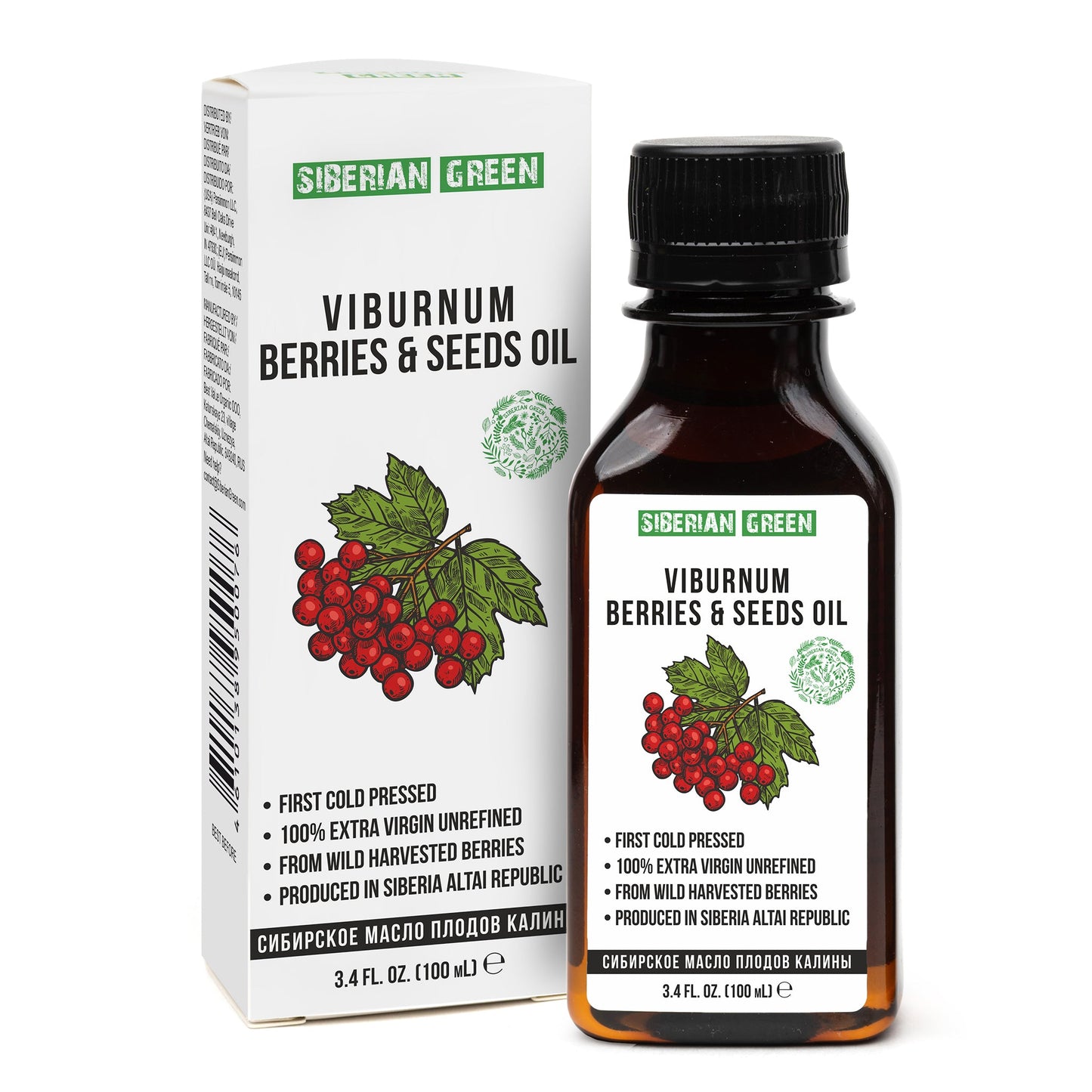 Siberian Snowball Viburnum Oil | 100ml Extra Virgin Cold-Pressed