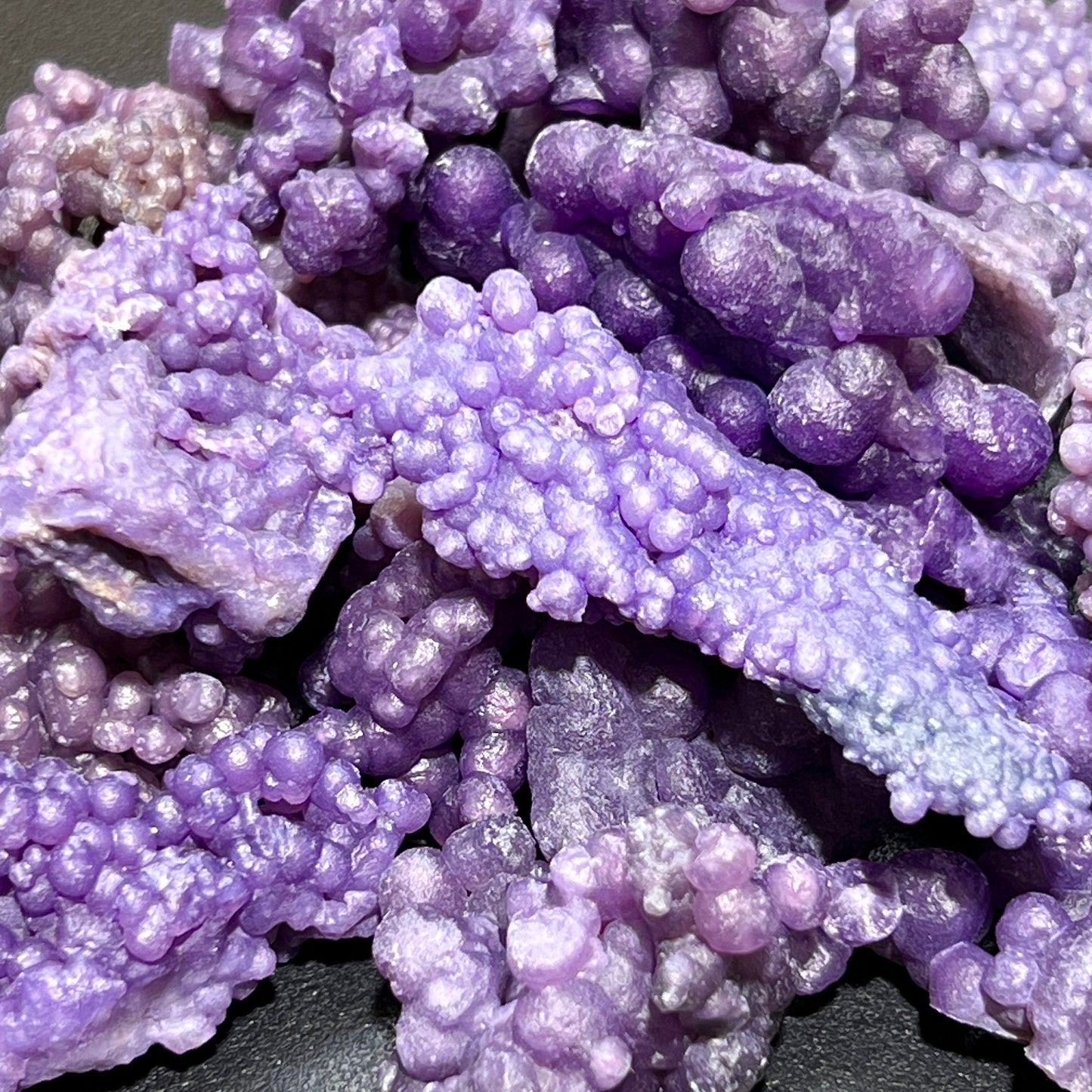 Purple Grape Agate Crystal Clusters (By The Piece Or Gram) Rough Crystals Wholesale