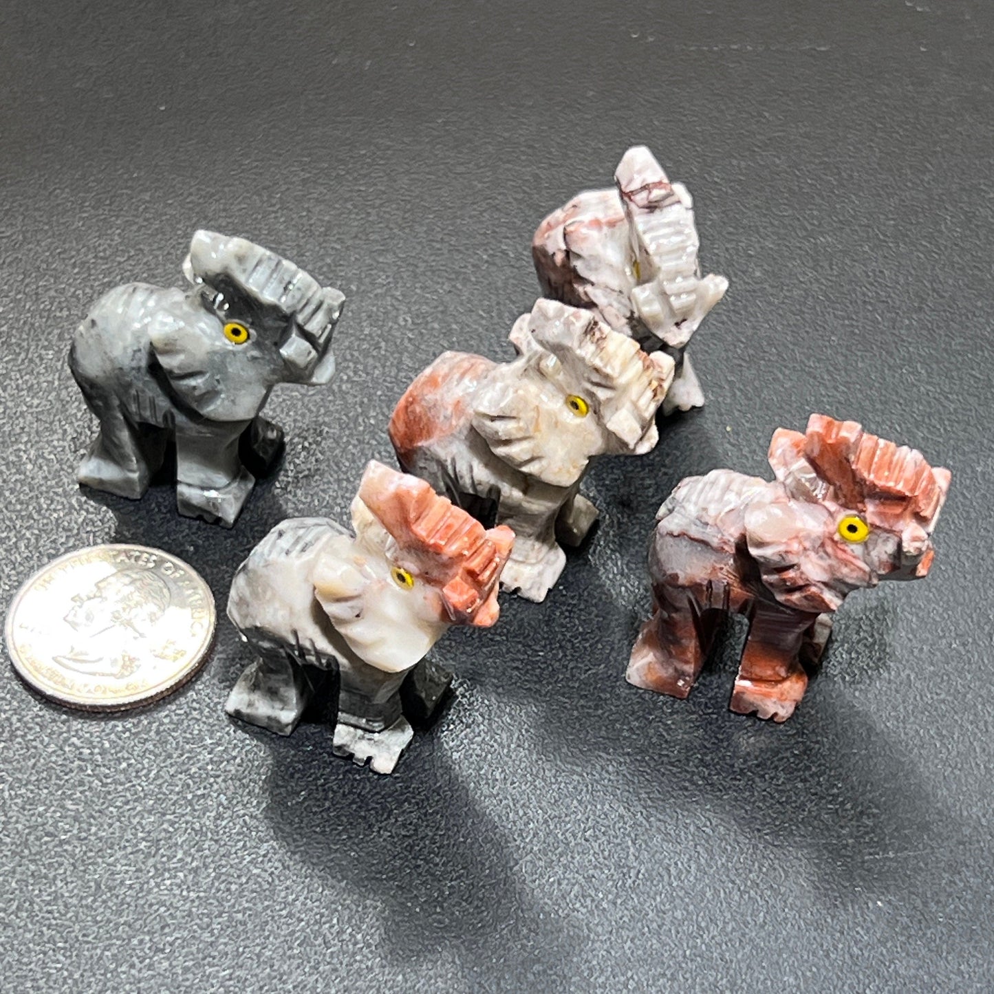 Small Soapstone Animals Carvings (Packs of 10) Wholesale Miniatures
