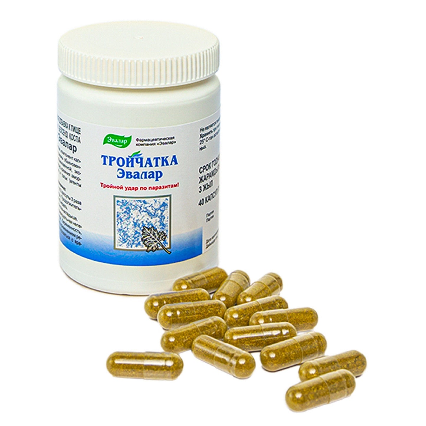 Cloves, Tansy & Aspen Herbal Mix – Evalar 40 Capsules