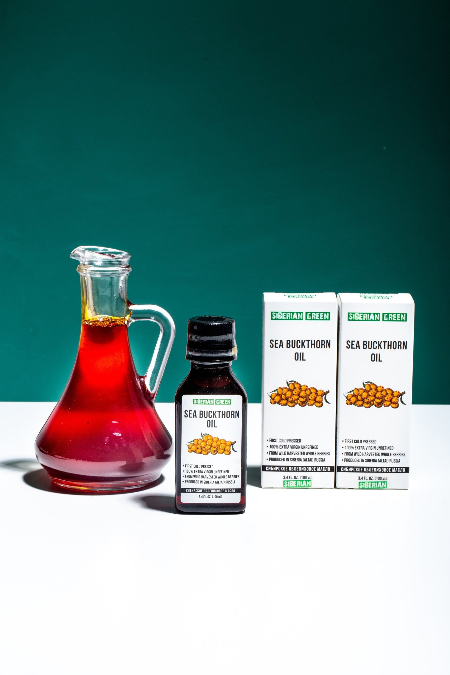 Siberian Sea Buckthorn Oil | 100% Extra Virgin Cold Pressed | 100ml